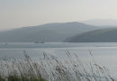 View of the Fishguard headland and Dinas mountain from Goodwick